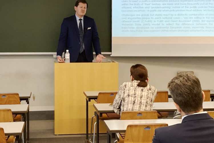 ヨーロッパ行政学会会長による特別講義および表敬訪問を実施（専門職大学院ガバナンス研究科）