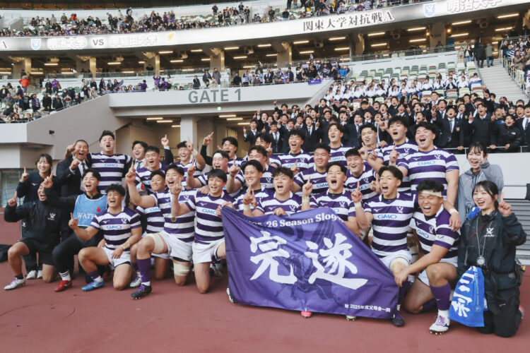 第101回ラグビー明早戦に勝利――5年ぶりの関東大学対抗戦優勝を飾る｜体育会ラグビー部